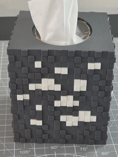 Vỏ Bọc Hộp Khăn Giấy Trang Trí, Dạng Khối (MC Diamond Ore) - Image 8