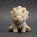 Mô hình Triceratops mini siêu đáng yêu + Móc khóa - Thumbnail 4