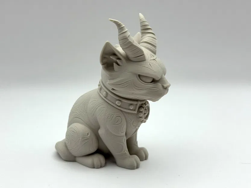 Mô hình mèo sừng phong cách Gothic (Gothic Horned Kitty) - Image 2