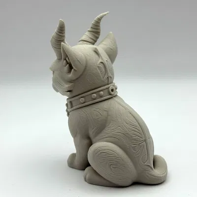 Mô hình mèo sừng phong cách Gothic (Gothic Horned Kitty)