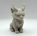Mô hình mèo sừng phong cách Gothic (Gothic Horned Kitty) - Thumbnail 4