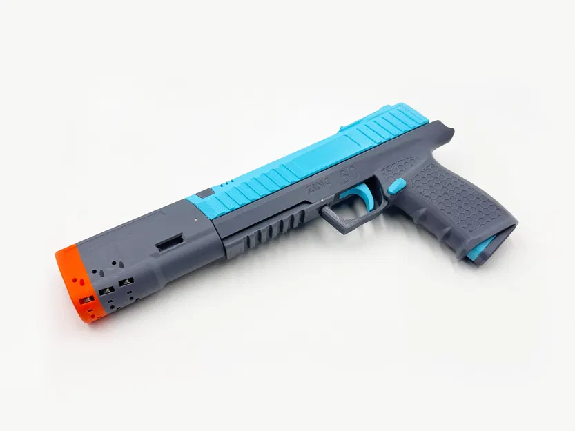 Zinc .50 - Súng ngắn bắn phi tiêu xốp công suất cao - Lên đến 250 FPS - Image 12