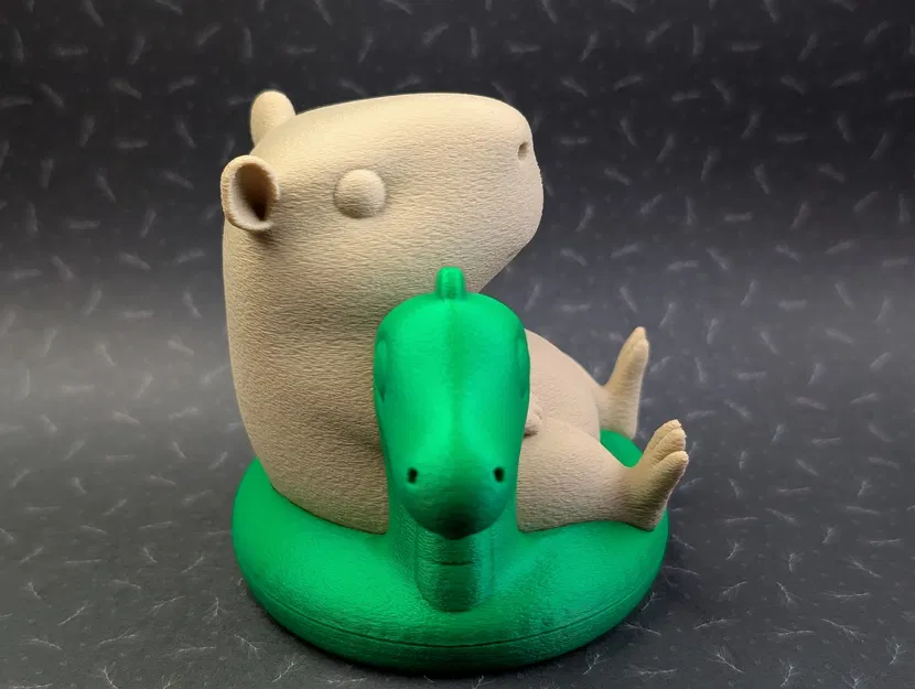 Mô hình Capybara cưỡi khủng long - Image 3