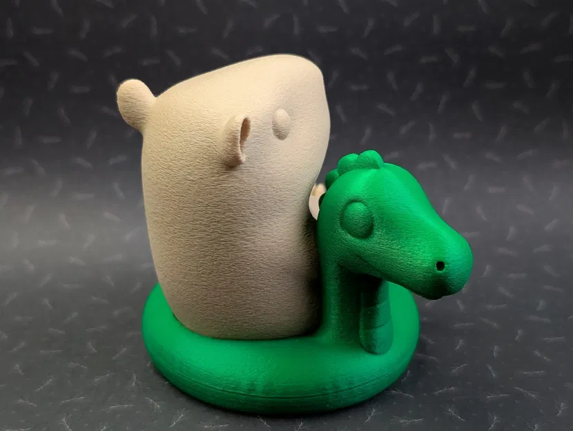 Mô hình Capybara cưỡi khủng long - Image 4