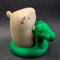 Mô hình Capybara cưỡi khủng long - Thumbnail 4