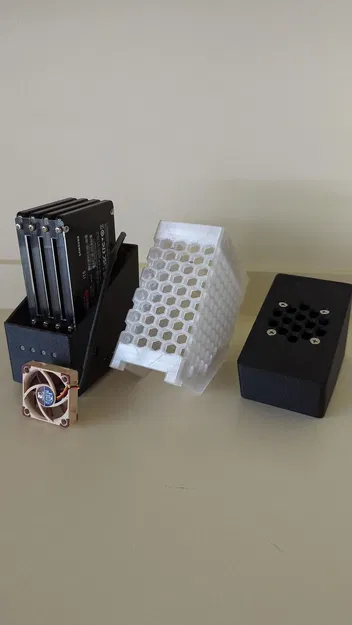 Case NAS cho Raspberry Pi 5 kết hợp Radxa Penta SATA Hat - Image 2