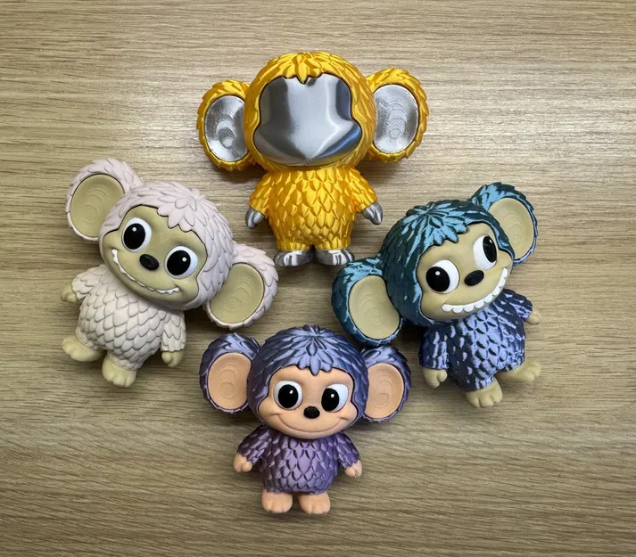 Mô hình 3D Chebubu - Sự kết hợp Labubu và Cheburashka đầy ấn tượng - Image 2