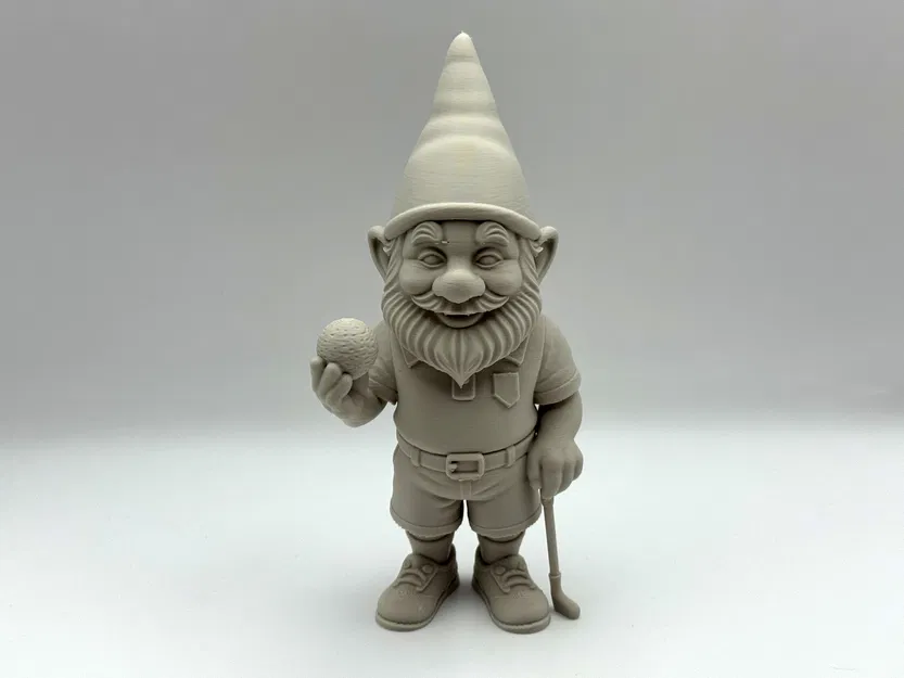 Tượng chú lùn Gnome chơi Golf - Mẫu trang trí 3D độc đáo - Image 1