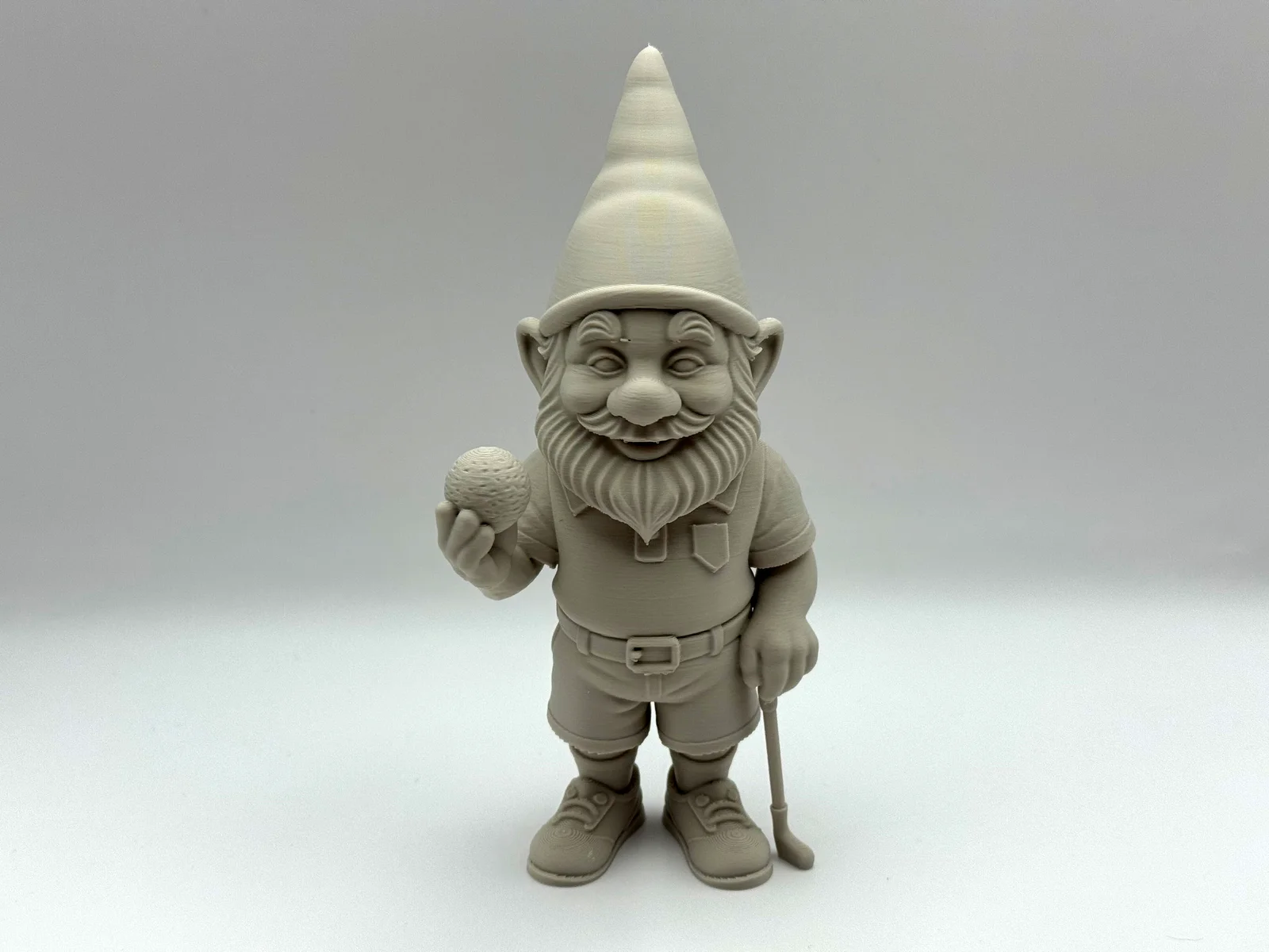 Tượng chú lùn Gnome chơi Golf - Mẫu trang trí 3D độc đáo 1