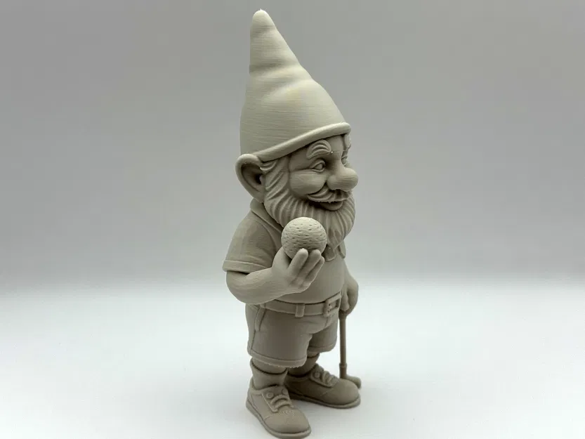 Tượng chú lùn Gnome chơi Golf - Mẫu trang trí 3D độc đáo - Image 3