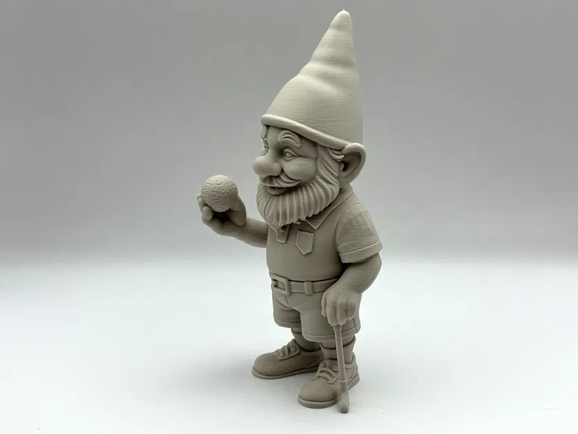 Tượng chú lùn Gnome chơi Golf - Mẫu trang trí 3D độc đáo - Image 4