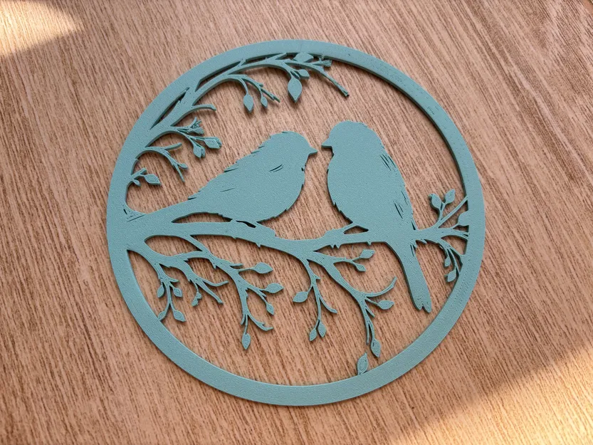 Tranh treo tường hình Chim đậu trên cành cây - Image 1