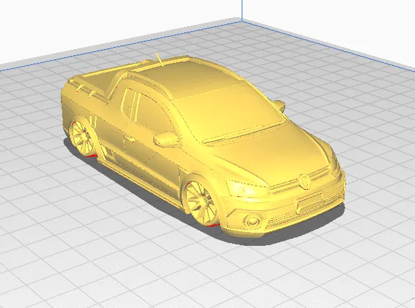 Mô hình 3D Volkswagen Saveiro Cross G5 hạ gầm (Xe độ phong cách) - Image 1