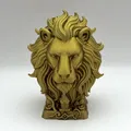 Tượng Bán Thân Sư Tử Huyền Thoại - Fantasy Lion Bust - Thumbnail 1
