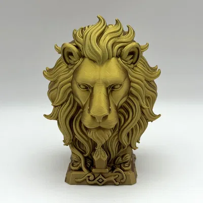 Tượng Bán Thân Sư Tử Huyền Thoại - Fantasy Lion Bust