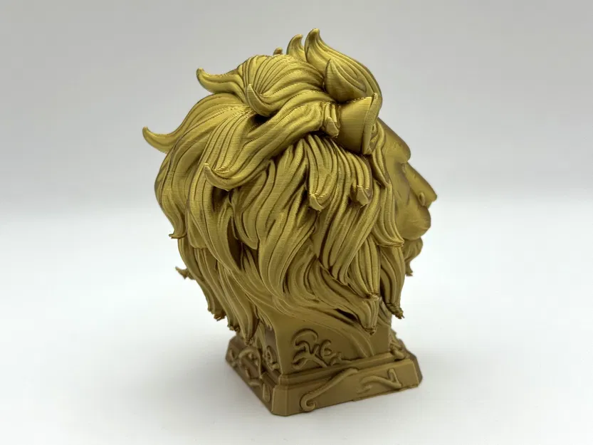 Tượng Bán Thân Sư Tử Huyền Thoại - Fantasy Lion Bust - Image 2