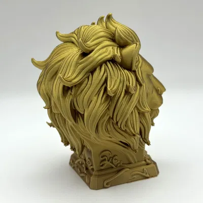 Tượng Bán Thân Sư Tử Huyền Thoại - Fantasy Lion Bust