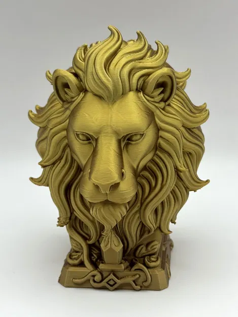 Tượng Bán Thân Sư Tử Huyền Thoại - Fantasy Lion Bust - Image 3