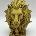 Tượng Bán Thân Sư Tử Huyền Thoại - Fantasy Lion Bust - Thumbnail 3