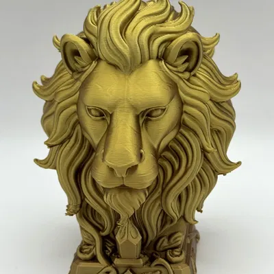 Tượng Bán Thân Sư Tử Huyền Thoại - Fantasy Lion Bust