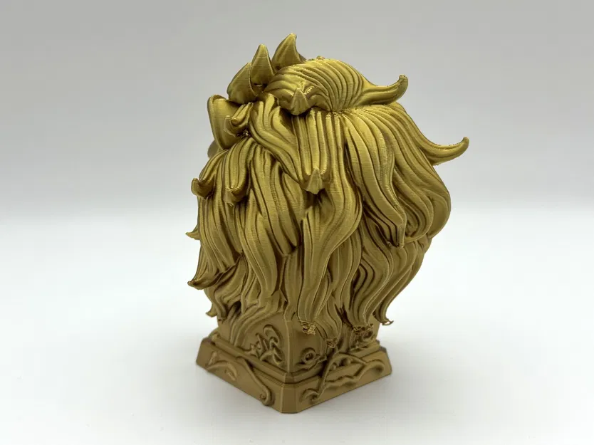 Tượng Bán Thân Sư Tử Huyền Thoại - Fantasy Lion Bust - Image 5