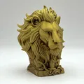 Tượng Bán Thân Sư Tử Huyền Thoại - Fantasy Lion Bust - Thumbnail 7