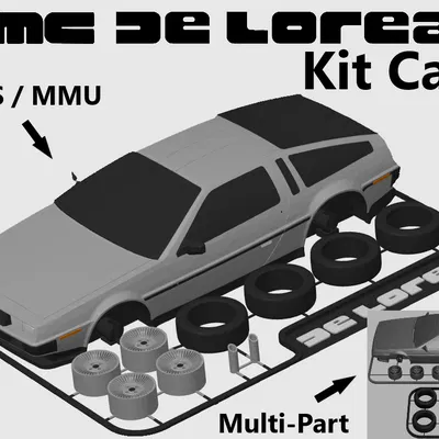 Mô hình Kit Card xe DeLorean DMC-12 (Back to the Future)