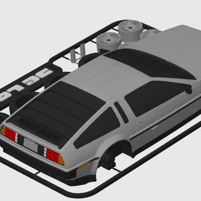Mô hình Kit Card xe DeLorean DMC-12 (Back to the Future)