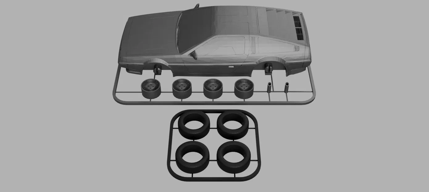 Mô hình Kit Card xe DeLorean DMC-12 (Back to the Future) - Image 5