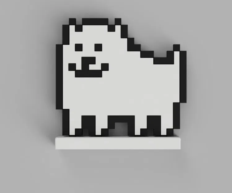 Mô hình 3D Annoying Dog từ game Undertale đáng yêu - Image 1