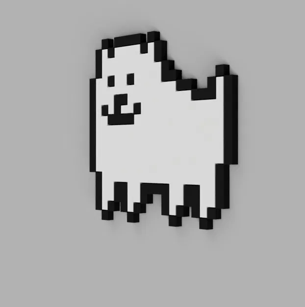 Mô hình 3D Annoying Dog từ game Undertale đáng yêu - Image 3
