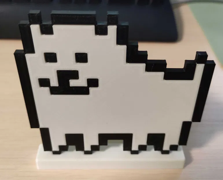 Mô hình 3D Annoying Dog từ game Undertale đáng yêu - Image 4