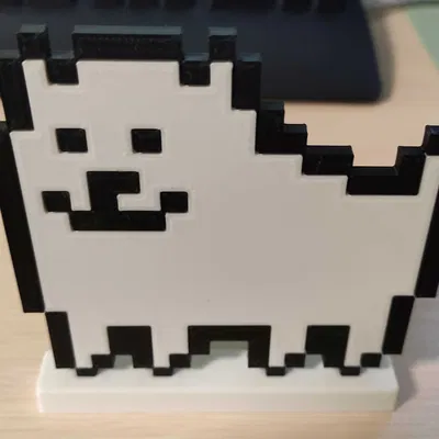 Mô hình 3D Annoying Dog từ game Undertale đáng yêu