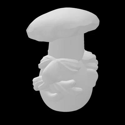 Mô hình đầu nhân vật Swedish Chef tương thích Lego in 3D