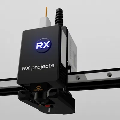 RX projects cho máy in Cartesian (quạt 5015) V3