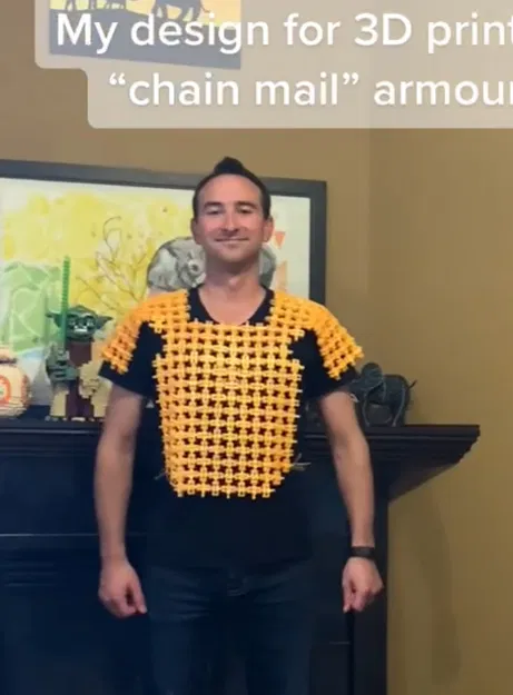 Vải Chainmail in 3D (có thể lắp ghép khớp nối) - Image 1