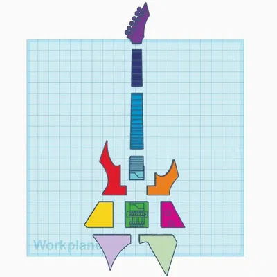 Mô hình đàn Guitar của Eddie Munson (Stranger Things)