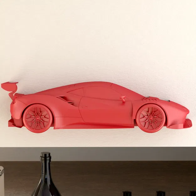 Mô hình Ferrari 488 GTE treo tường - Image 4