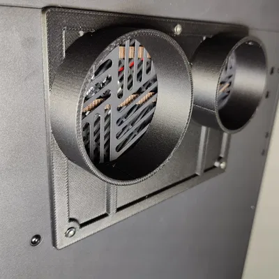 Tấm mặt bích hút/xả khí & giảm ồn cho Centauri Carbon