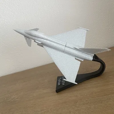 Mô hình máy bay Eurofighter Typhoon 3D kèm đế trưng bày đẹp mắt