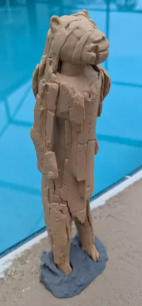 Tượng Người Sư Tử (Löwenmensch) - Mô hình in 3D tái tạo kèm đế trưng bày - Image 1