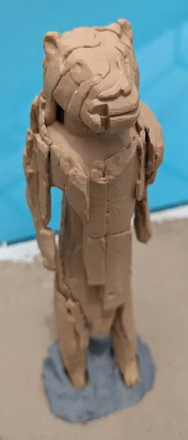 Tượng Người Sư Tử (Löwenmensch) - Mô hình in 3D tái tạo kèm đế trưng bày - Image 2