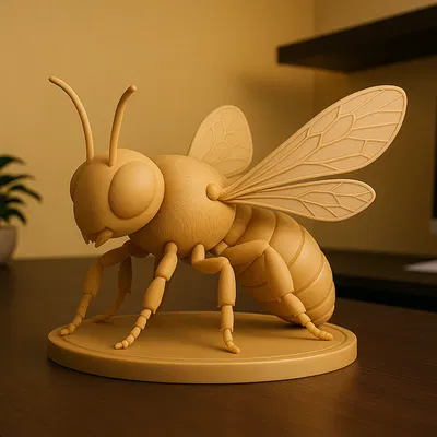 Tượng Ong Thực Tế (Realistic Bee Sculpture)