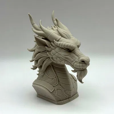 Tượng Bán Thân Rồng Trung Hoa Hùng Vĩ