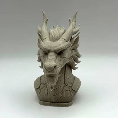 Tượng Bán Thân Rồng Trung Hoa Hùng Vĩ