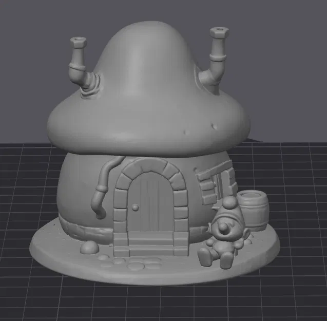 Nhà Xì Trum - Mô hình ngôi nhà nấm cổ điển - Image 3