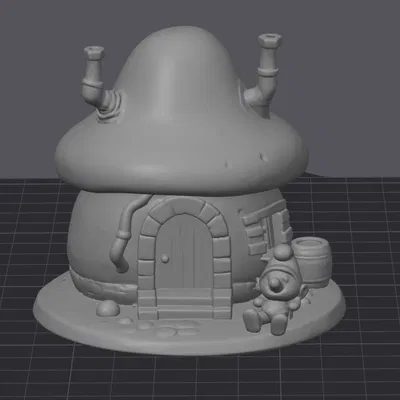 Nhà Xì Trum - Mô hình ngôi nhà nấm cổ điển