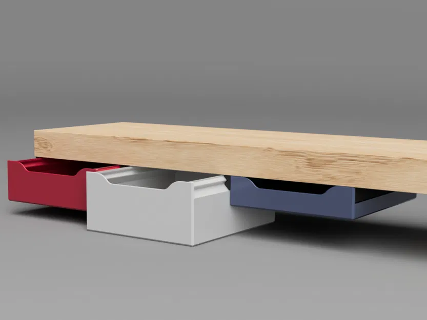 Ngăn kéo gắn dưới bàn – Nhiều kích thước và kiểu dáng tùy chọn - Image 6