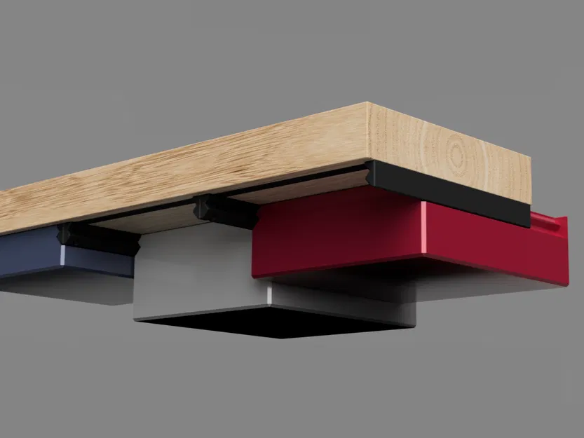 Ngăn kéo gắn dưới bàn – Nhiều kích thước và kiểu dáng tùy chọn - Image 7