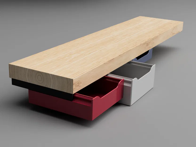 Ngăn kéo gắn dưới bàn – Nhiều kích thước và kiểu dáng tùy chọn - Image 9